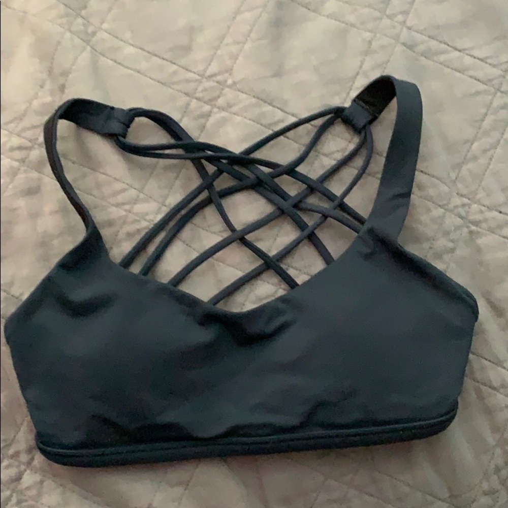 lululemon navy blue sports bra